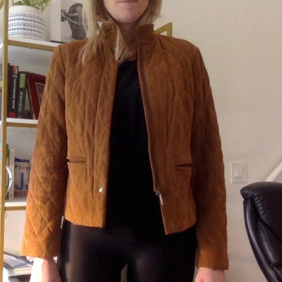 Brooks Brothers Quilted Leather Suede size 2 - Picture 2 of 4